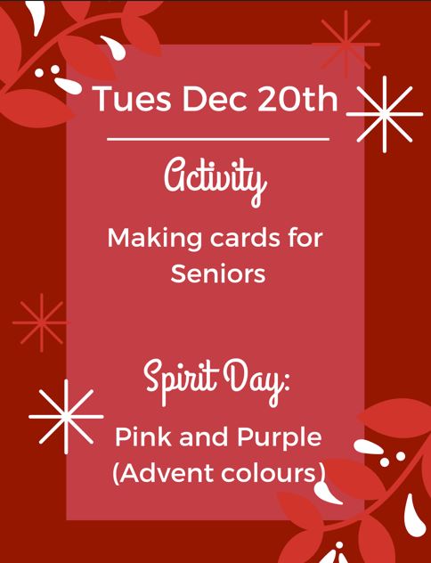 Spirit Week December 19-23