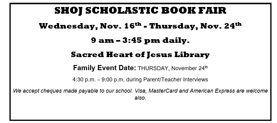 Scholastic Book Fair: November 27-December 1 - SCVi, iLEAD's Founding School